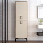 Hanah Home Berlin A Armario Multiusos Nogal y Crema